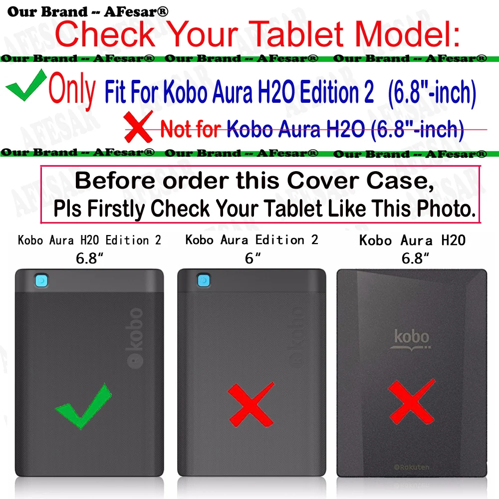 Смарт-чехол для Kobo Aura H2O Edition 2 (6 8 дюйма) 6 дюйма N867 | Компьютеры и офис