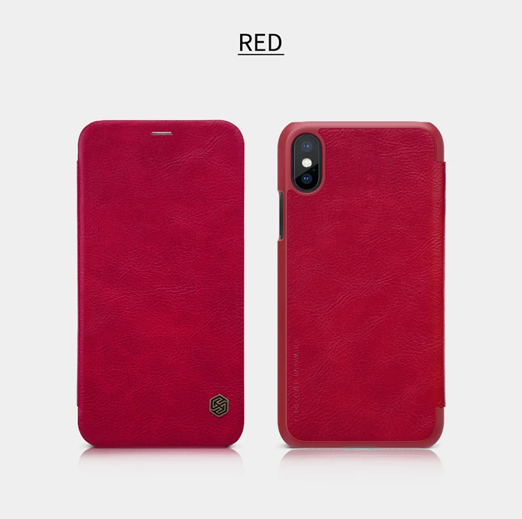 for iPhone X 8 7 6S 6 Plus 5S SE Case Cover Nillkin Retro Luxury PU Flip Leather Wallet Smart Cases for iPhone X 8 7 6S 6 5S SE