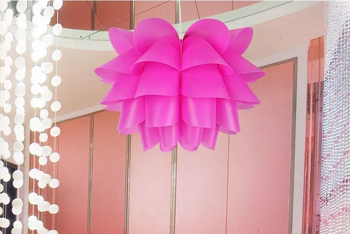 Модный E27 подвесной светильник абажур из ПВХ с энергосберегающей лампой для