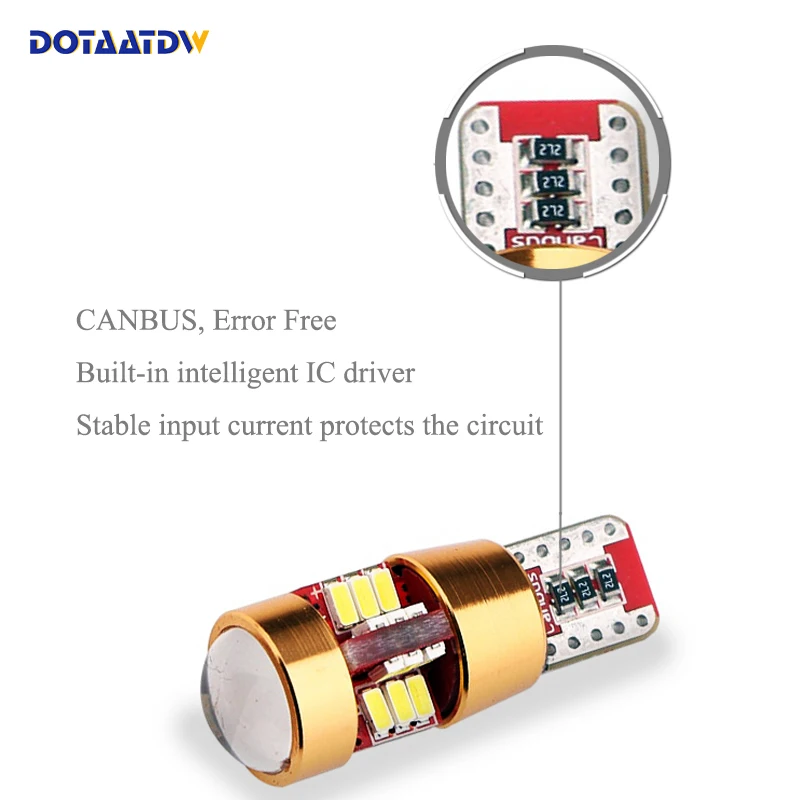 DOTAATDW 2PCS New Style T10 W5W 168 194 Car LED 3014SMD Auto Door Mirror License Plate Parking Bulb Width light|Сигнальная лампа| |