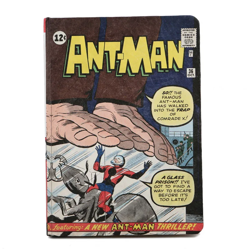 Ant Man Book Marvel Ретро комикс складной книжный светильник светодиодный перезаряжаемый книжный светильник Халк Человек-паук Железный человек Тор рейтеон Antman Booklamp подарки - Emitting Color: Ant Man Book