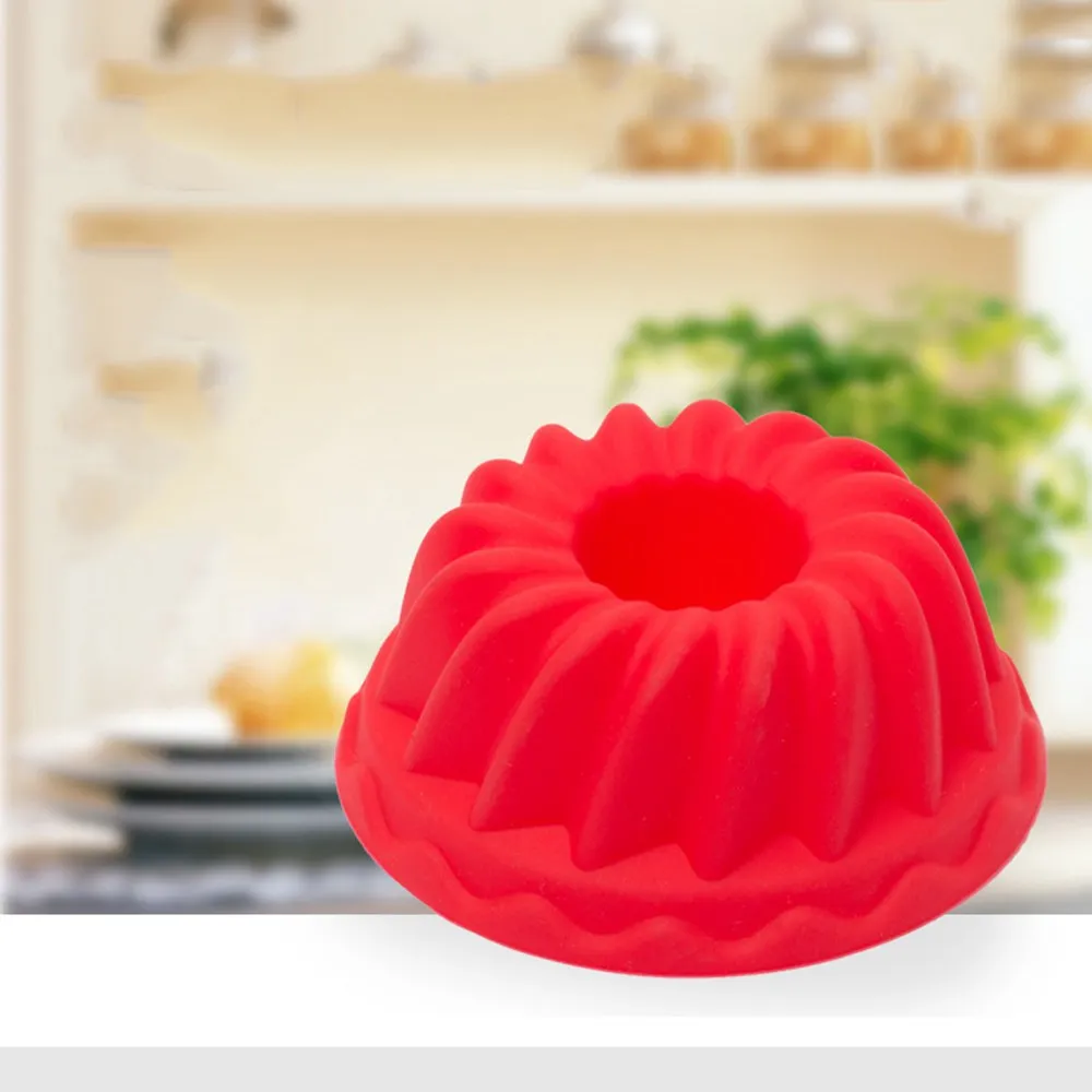 1 шт. DIY силикон спирали торта силиконовые спиральный узор Bundt Пан Кухня Формы для