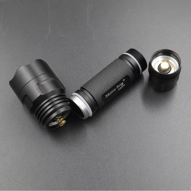 Новый светодиодный фонарик для самообороны manta ray C8mini cree XP-L HI V3-1A 6500k фонарь