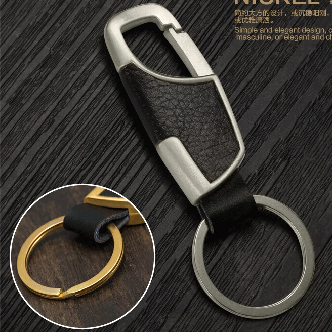 Авто Стайлинг металлический брелок для ключей из коровьей кожи Volkswagen vw Jetta Tiguan POLO