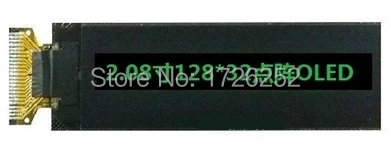 2 08 смартфон с зеленым OLED экраном SSD1307 Drive IC 128*32 SPI / I2C 8Bit и параллельным