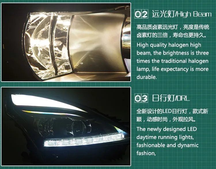 DY_L автомобильный Стайлинг для Nissan Teana светодиодный фары 2008-2012 Altima светодиодный светодиодные дневные ходовые огни на передних фарах Bi Xenon объектив высокого ближнего парковка