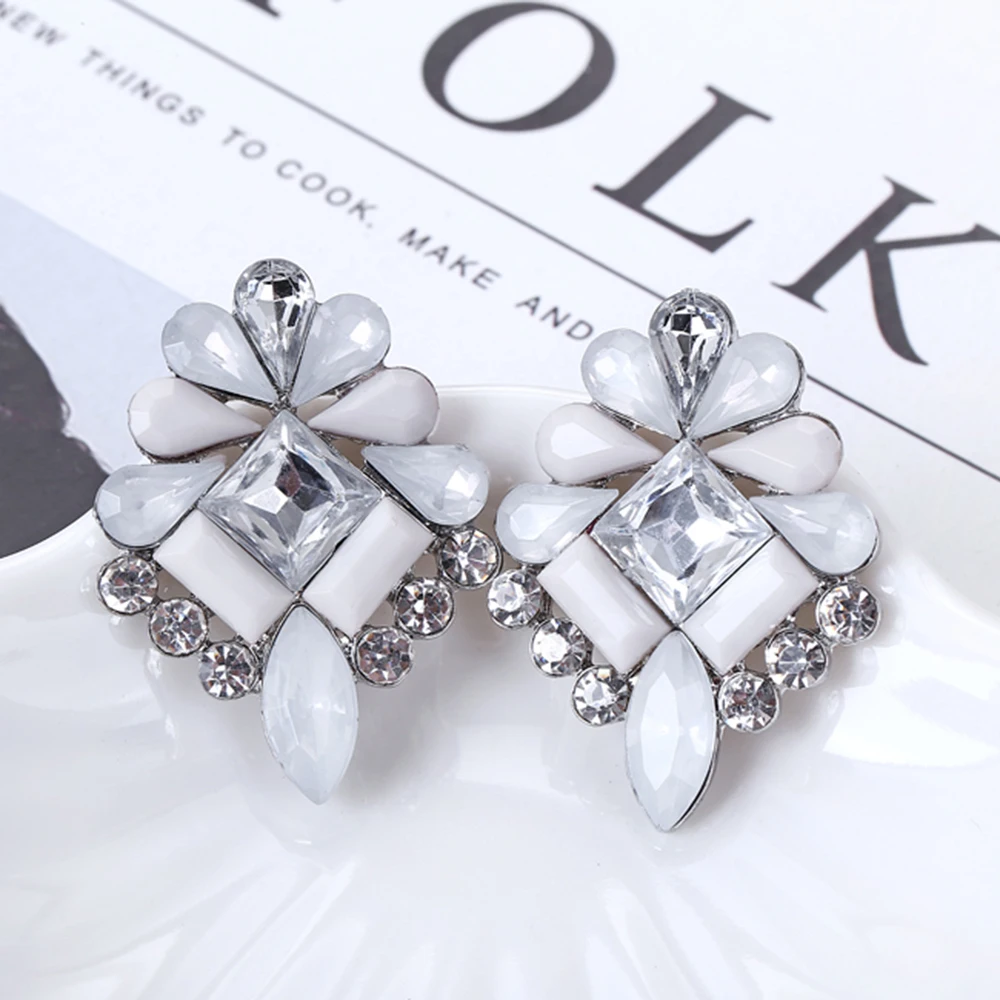 YAOLOGE Модные Акриловые женские серьги с подвеской Необычные Квадратные для женщин