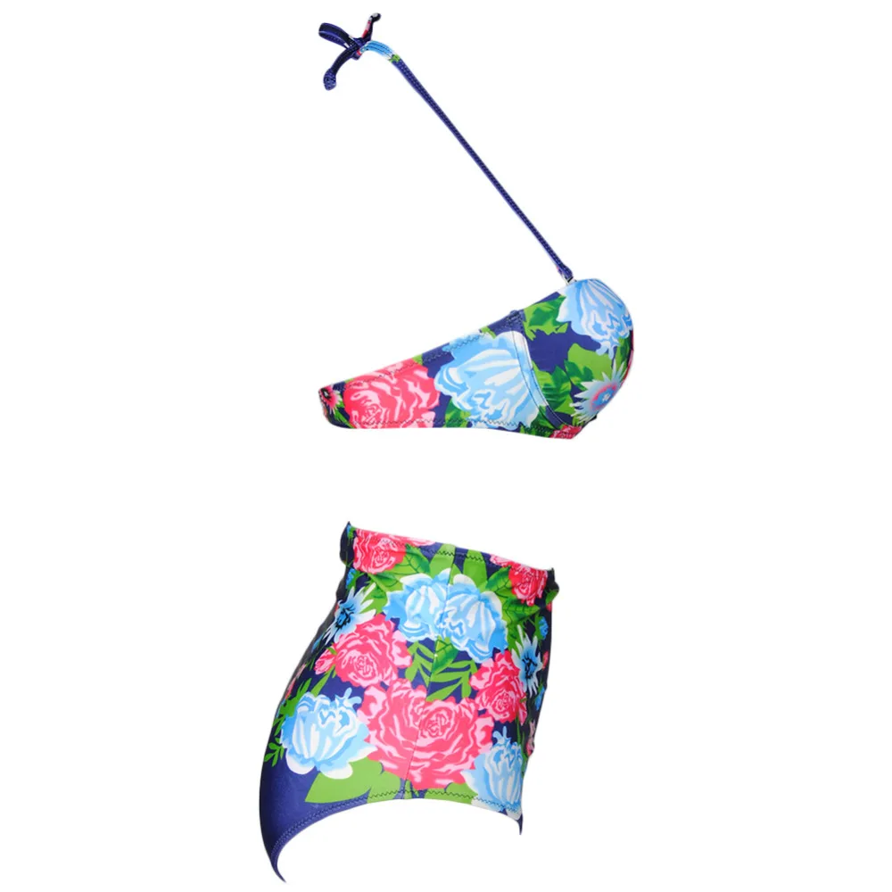 Привлекательное бикини 2019 Высокая талия купальники женский купальник с