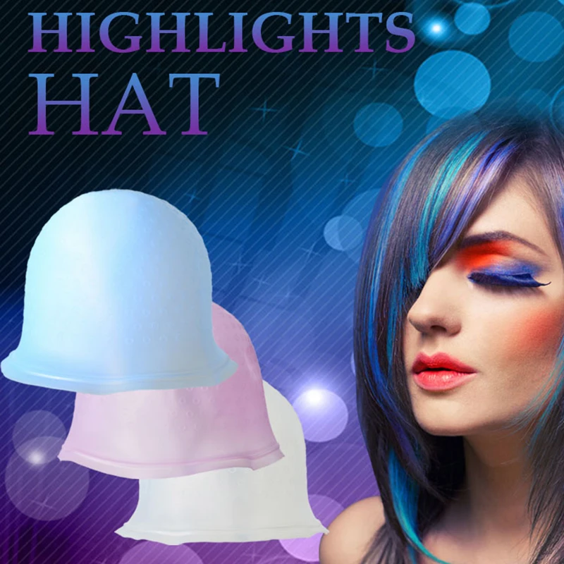 1 шт. силиконовая шапочка для окрашивания волос и игла | Красота здоровье