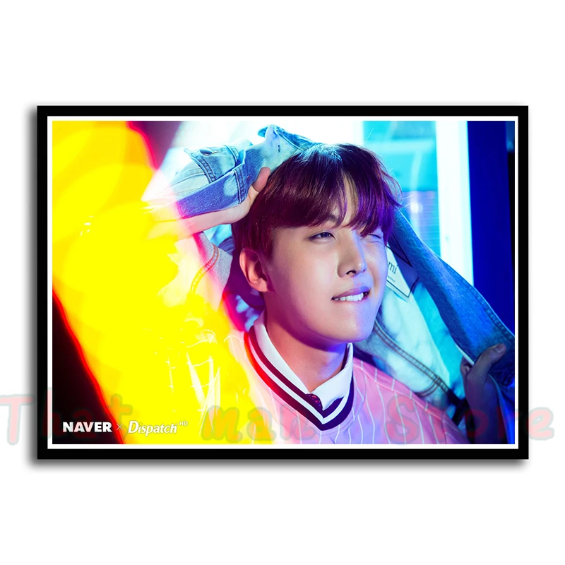 Kpop bangtan Плакаты для мальчиков членов наклейки на стену украшение дома гостиная спальня печать 42*30 см без рамки