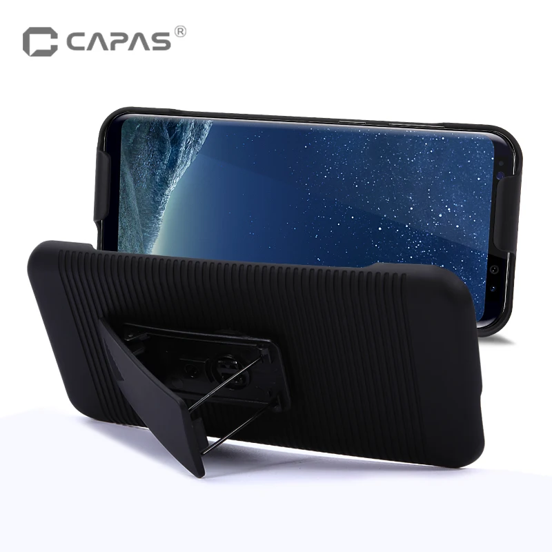 Чехол CAPAS для Samsung Galaxy S8/S8 Plus чехол боковой Поворотный ремень зажим кобура