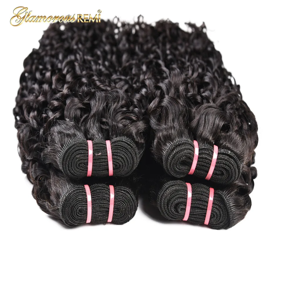 Индийские человеческие волосы Remy трессы Flexi кудри Funmi пучки волос Кудрявые