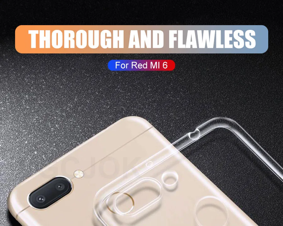 Ультратонкий Мягкий Прозрачный чехол из ТПУ для Xiaomi Redmi 6 Pro 6A 5 Plus 5A S2 4 4X 4A Note 6 7 Note 4 4X5 5A Pro полный чехол s