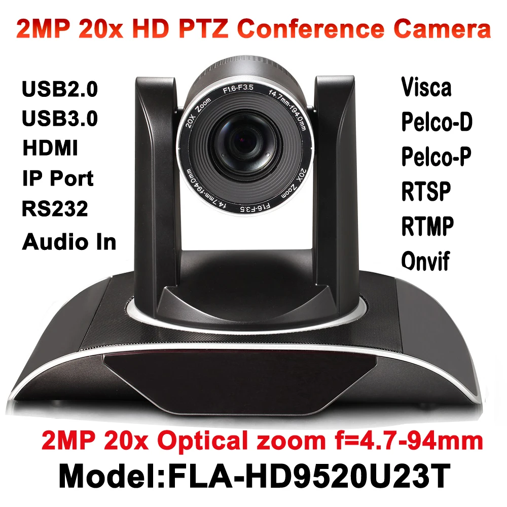 20x оптическая зум 2MP PTZ IP потоковая видео аудио камера RTSP RTMP Onvif с синхронными HDMI и