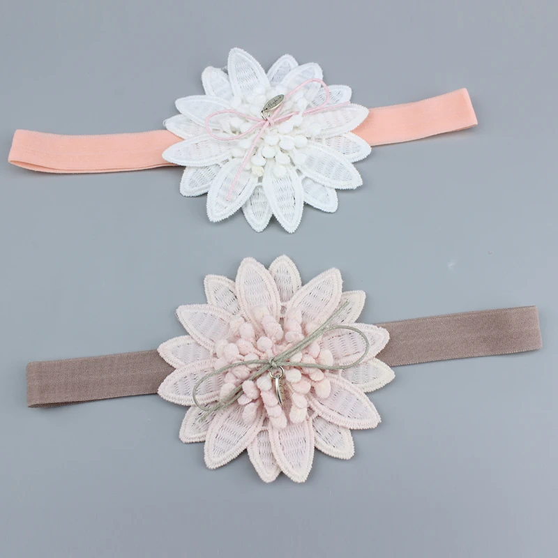 Повязка на голову DIY кружевное платье с цветочным рисунком ленты, резинки для волос галстук для новорожденных детей Женские аксессуары для волос Детская Обувь для девочек Головные уборы повязки