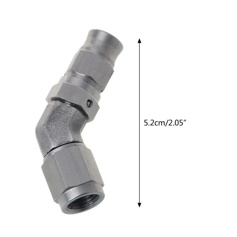 

AN -3 AN3 JIC 45 Degree Stainless Steel PTFE Custom Brake Hose Fitting