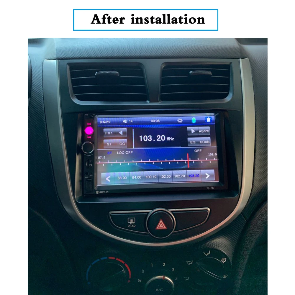 2 Din фасции Для HYUNDAI I-25 Accent Solaris Verna радио CD DVD аудио панель приборная панель комплект для ремонта лица объемная рамка