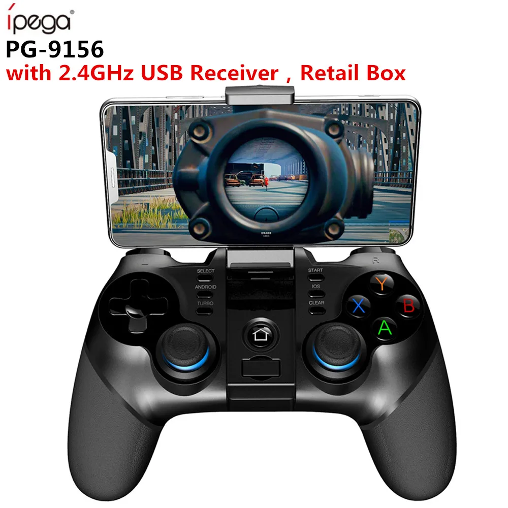 IPEGA PG 9156 беспроводной bluetooth геймпад гибкий джойстик с 2 4 ГГц USB приемник для Android IOS