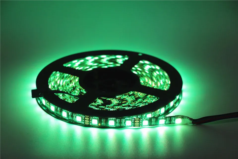 5050 RGB гибкий Светодиодные ленты светильник 60 светодиодный s/m 12V 0,5/1/2/3/4/5 м Non-Водонепроницаемый/Водонепроницаемый домашний бар КТВ для отдыха с металлическим украшением светодиодный ленточный светильник