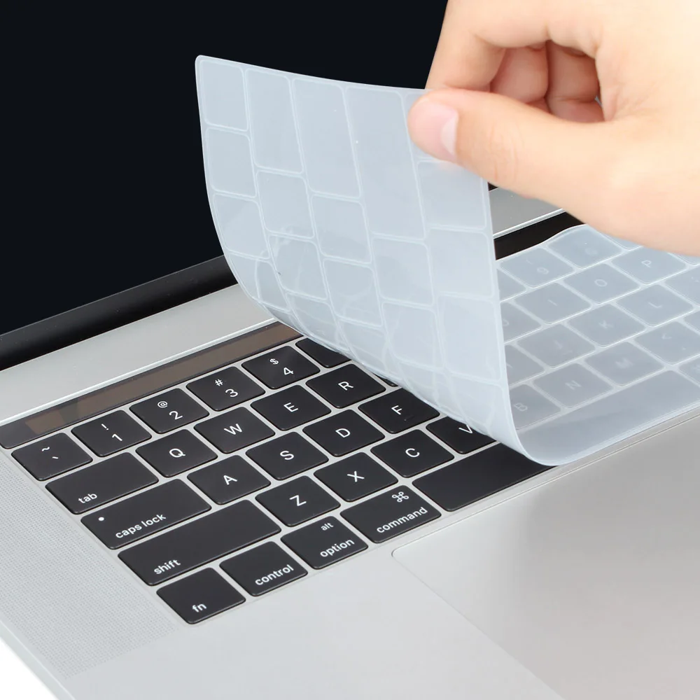 Силиконовая крышка клавиатуры для Macbook NEW Air 13 с дисплеем retina и сенсорной идентификацией модели A1932 - Цвет: Clear