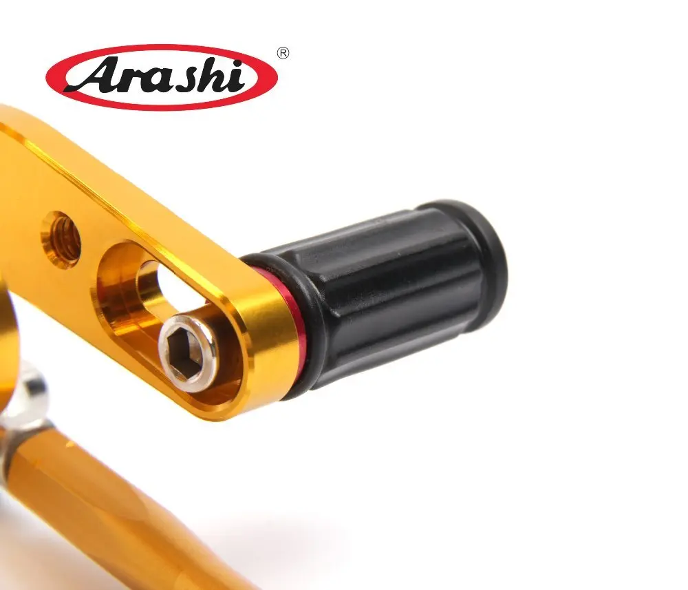 Arashi CNC Rider Rearset регулируемые Подножки для MV AGUSTA Brutale 675 800 ДРАГСТЕР 2012 2013 алюминий золото