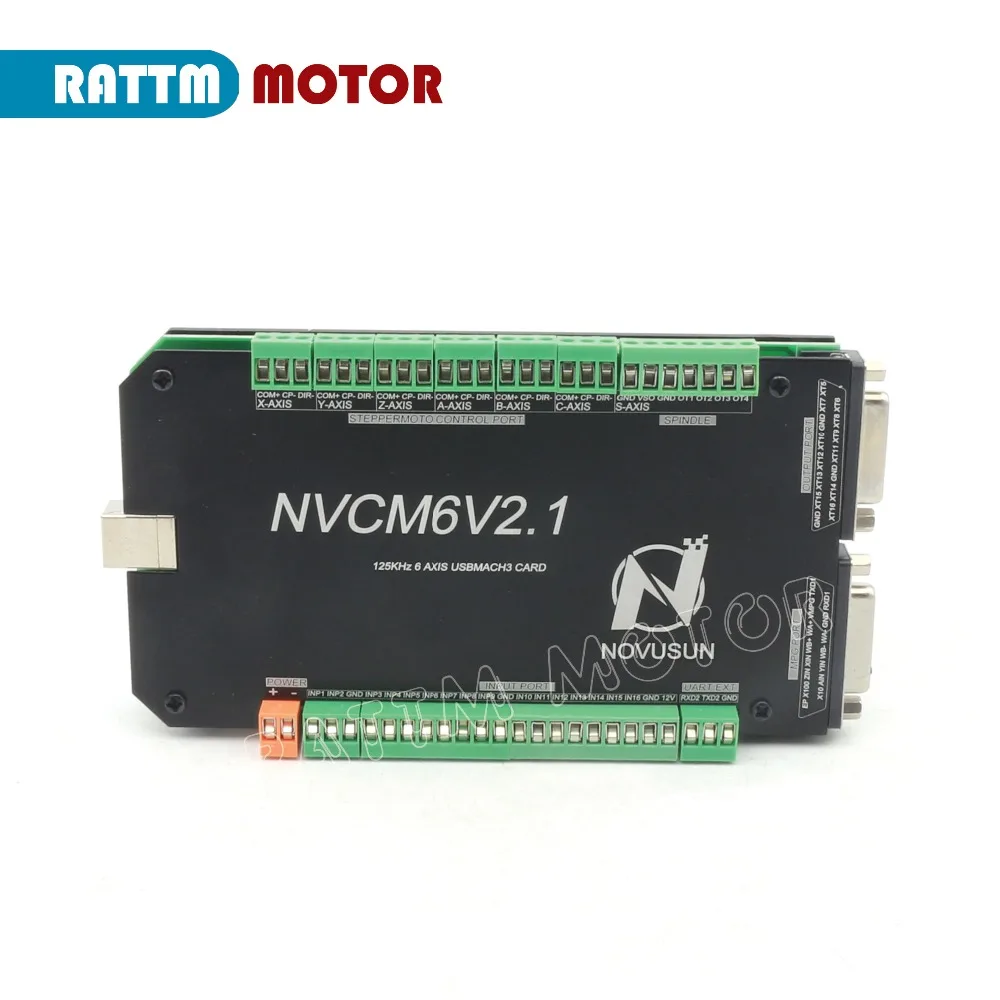 6 оси 200 кГц NVCM MACH3 USB движения Управление карта с Для фрезерный станок чпу шаговый