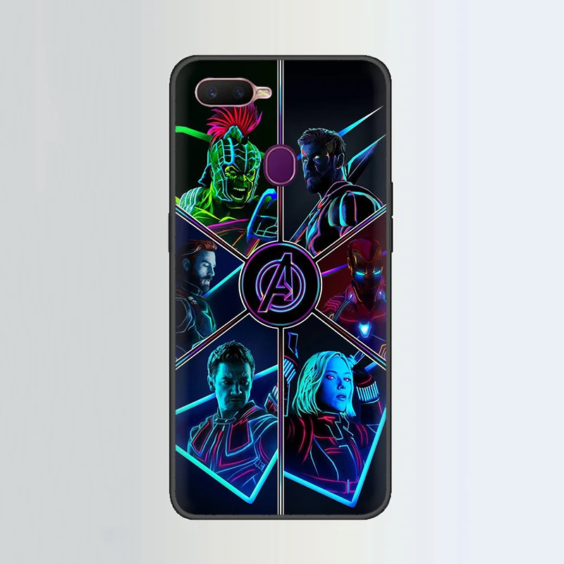 B4 Марвел Супергерои из “Мстителей” силиконовый чехол для телефона для OPPO R17 R15 F11 Pro R11 R9 S A77 A73 A83 A7 A37 A59 A5 - Цвет: B4