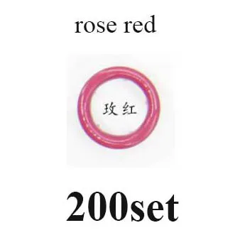 200set rose red 1 шт., плоскогубцы, набор 200, 9,5 мм, хорошее металлическое зубчатое крепление, кнопки, 20 цветов, легко установить, крепеж, кнопки, пряжки - Цвет: 200set rose red