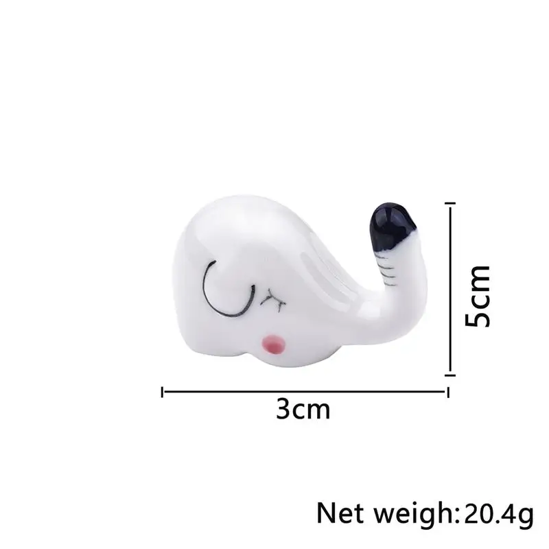 2 шт. Kawaii керамический слон белый фарфор мелкие фигурки животных Фея Сад
