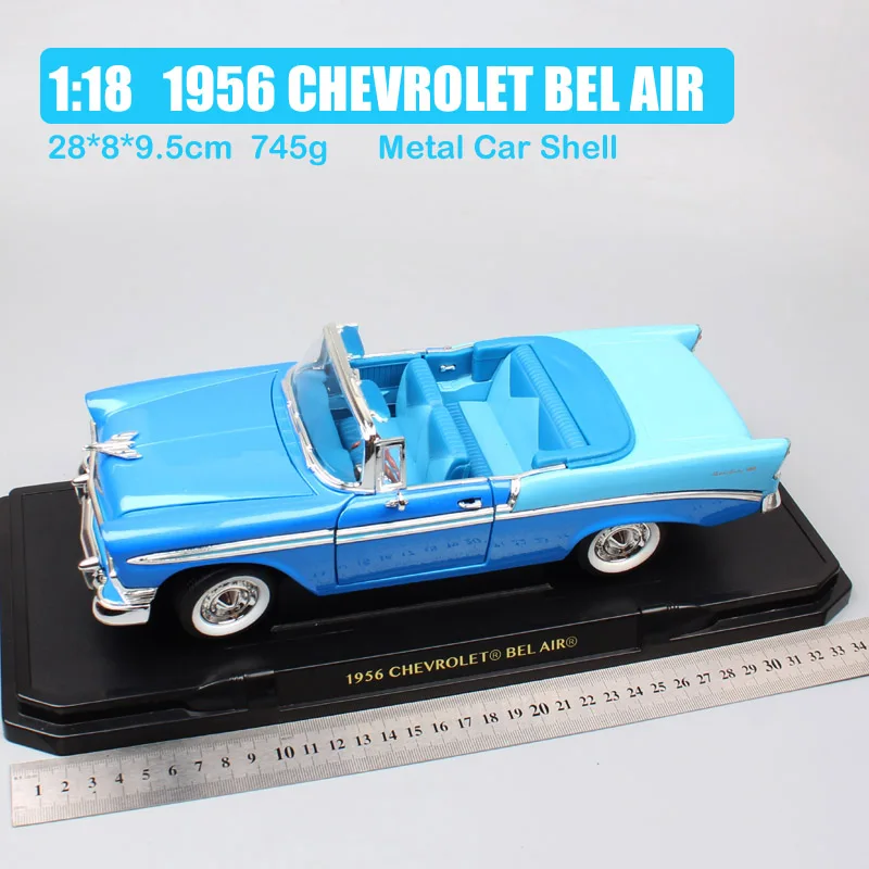1:18, Роскошная большая дорога, подпись, 1956, Шевроле Бель, воздух, трансформер, chevy BELAIR, литье под давлением, автомобильный масштаб, Металлический Игрушечный Автомобиль, авто моделирование
