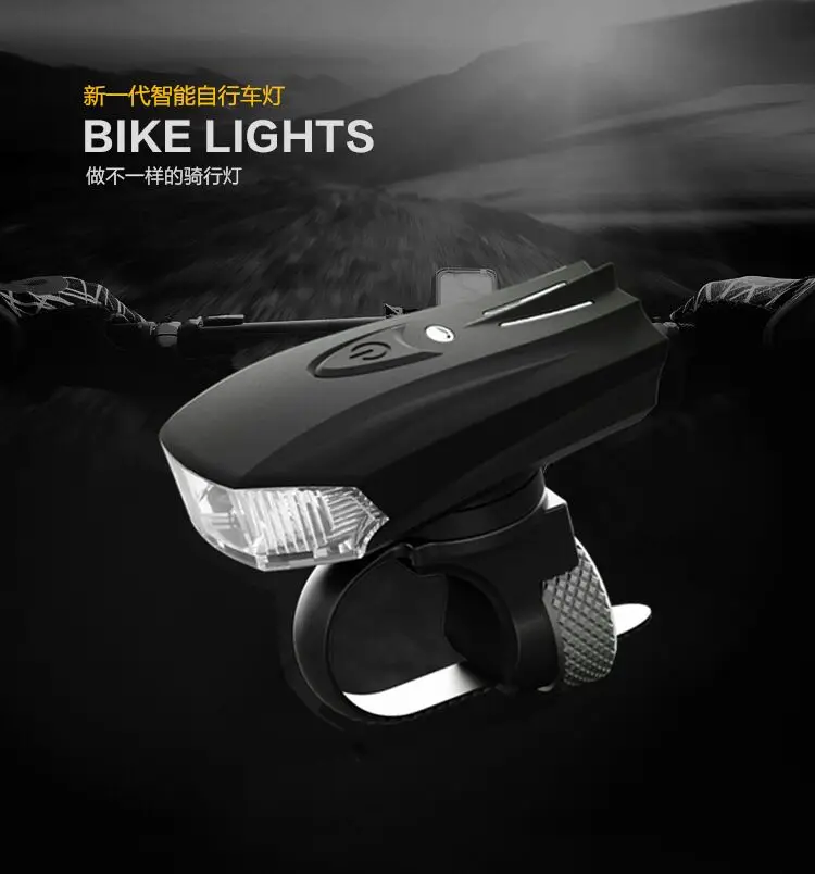 USB Перезаряжаемый велосипедный фонарь на переднем руле светодиодный фонарик