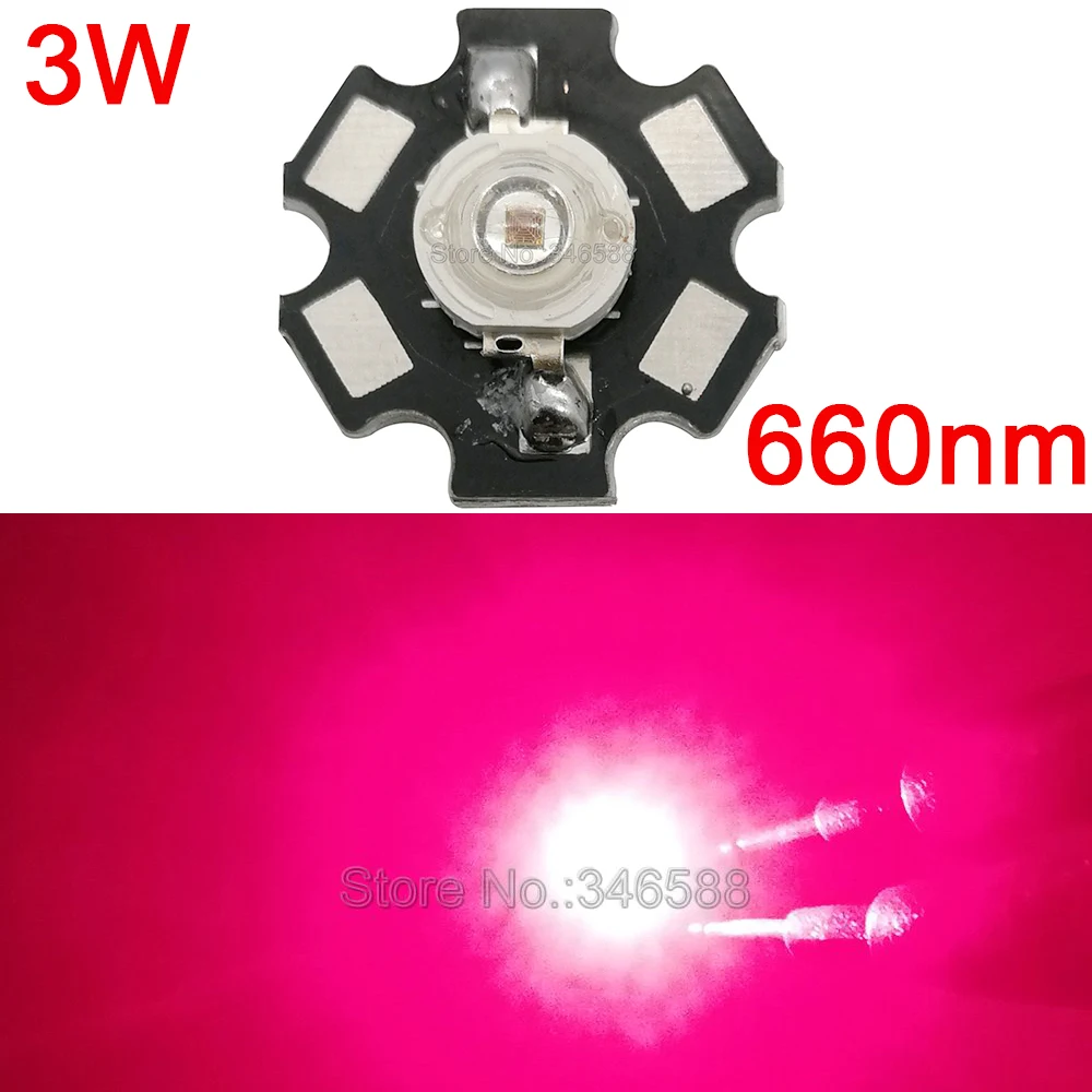 10 шт. эпилятор высокой мощности 3 вт 660 нм|10pcs 3w|red 660nmdeep red 660nm |