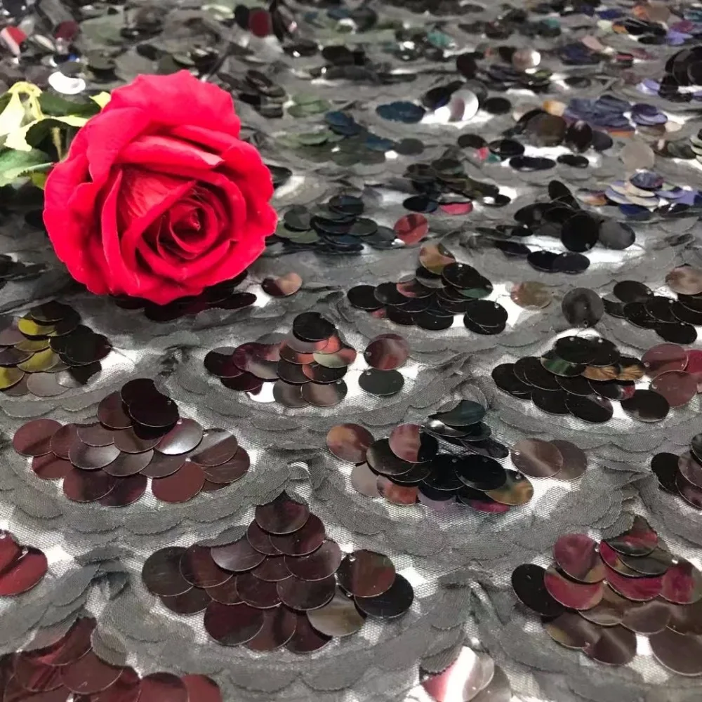 2018 Африканский кружевной ткани белое свадебное Высокое качество тюль 5 ярдов 3 d