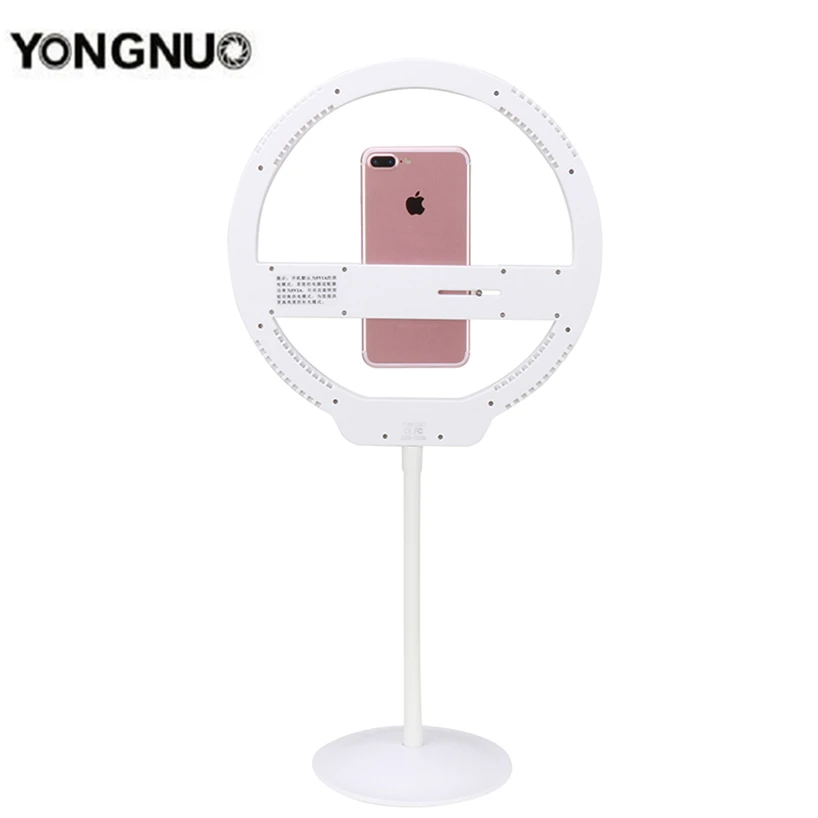 Кольцевой светильник YONGNUO YN128 светодиодный розовый для
