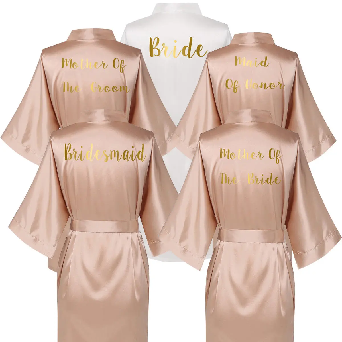 YUXINBRIDAL халаты с цветочным принтом цветочный атласный Шелковый Свадебный невесты кимоно для невесты Халаты вечерние халат атласный