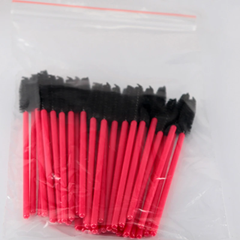 500 шт. кистей для макияжа из синтетического волокна одноразовые щеточки с тушью