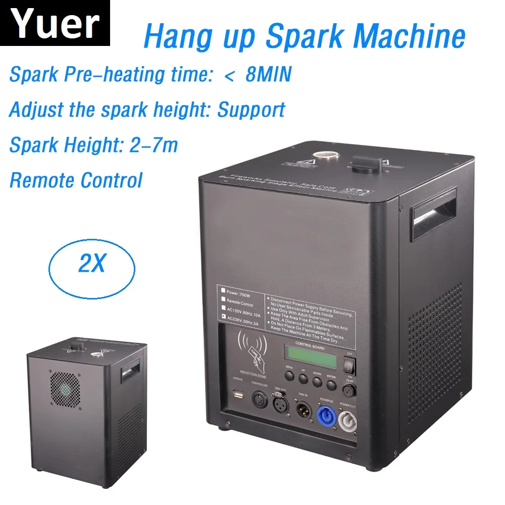 2Pcs/Lot Newest Stage Hang Up Fire Machine Flame Spark 120-220V Remote Control Professional Dj Lighting Shows Equipments | Освещение