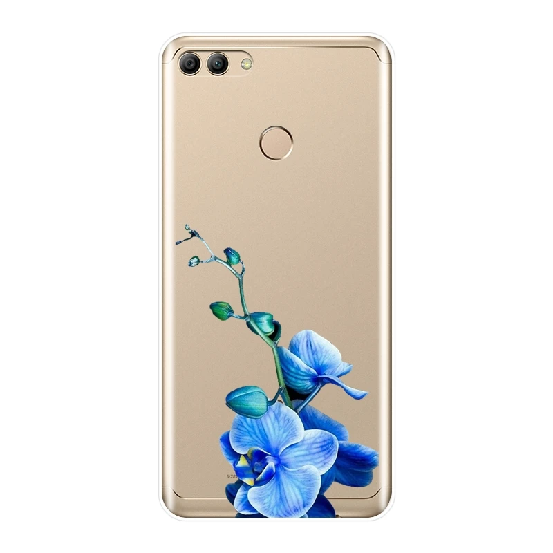 Flower Stone Pink Phone Case For Huawei Y5 Y6 Y7 Prime 2018 Y9 2019 Soft Silicone Back Cover Y3 2017 II Pro | Мобильные телефоны и