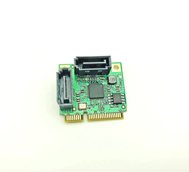 Плата расширения Mini PCIe PCI e на 2 порта SATA 3 0 поддержка HDD SSD адаптер чипсет ASM1061