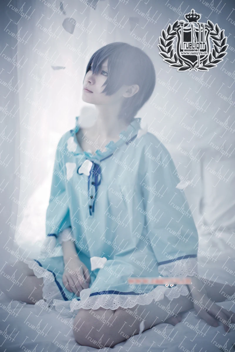 [Акция] Аниме Kuroshitsuji Black Butler рисунок Ciel светильник для сна голубого цвета туфли