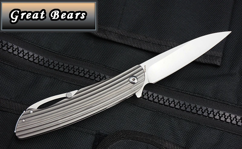 Great Bears Silver Fox Flipper Tactical Knife D2 Blade Folding EDC Gift Knives Outdoor Pocket Camping Tools Survival | Инструменты