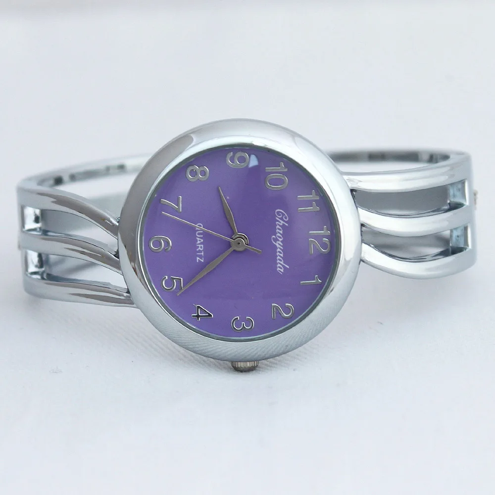 D11 silver purple Модные женские часы, женские часы-браслет, Женские кварцевые наручные часы для женщин, женские часы, Прямая поставка - Цвет: D11 silver purple