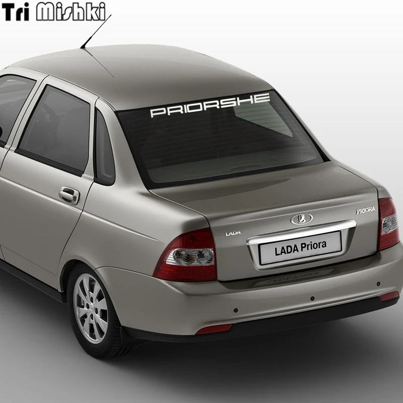 Tri Mishki HZX302# 5.7*80см виниловые светоотражающие прикольные наклейки на авто приорше priorshe ваз лада приора vaz lada priora наклейка для авто