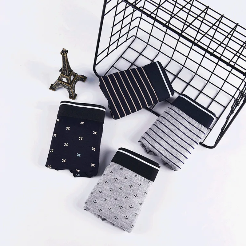 4pcs/lot Men Underwear Boxer Men Modal Comfort Calzoncillos Breathable Shorts Boxer Hombre Pants Underpants Vetement Homme