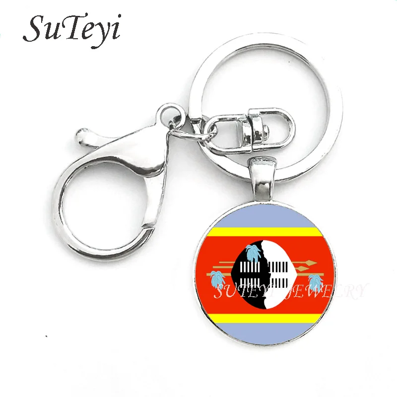 Модный Круглый мужской ювелирный брелок Сан-Томе и Принсипи Свазиленд