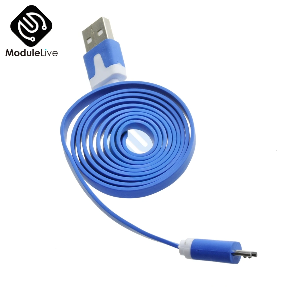 1 м 3.3ft провод Micro USB синий для Wemos D1 мини NodeMcu проводной кабель