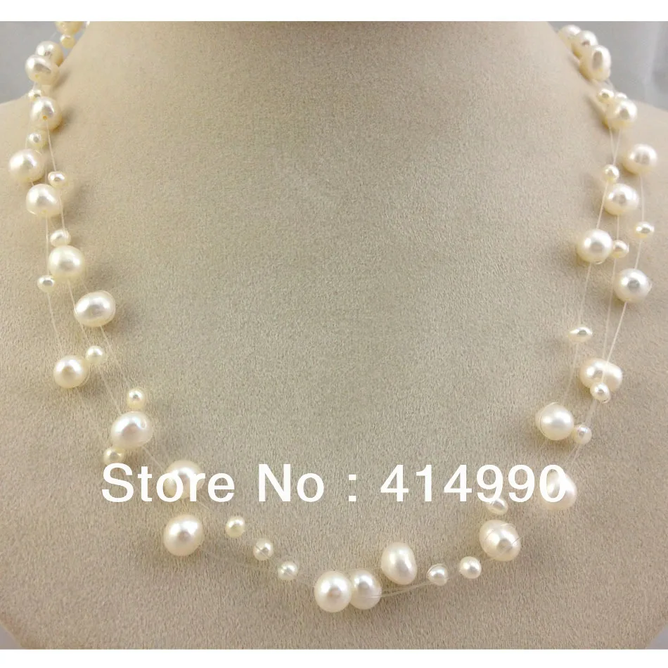Женское повседневное ожерелье с натуральным пресноводным жемчугом|necklace card|necklace