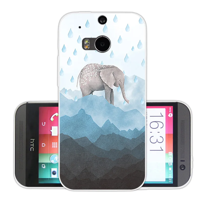 Для HTC One M8 M8s чехол для M8/M8S Чехлы сотовых телефонов мягкий ТПУ с животным M8/M 8/M 8