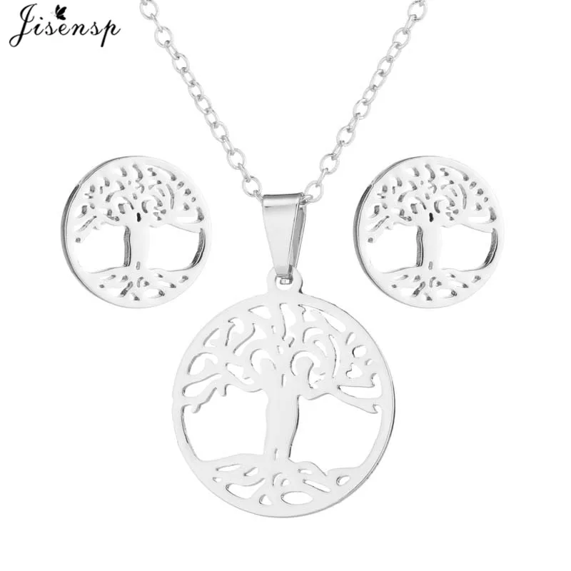 Ожерелье и серьги из нержавеющей стали|Ювелирные наборы| |