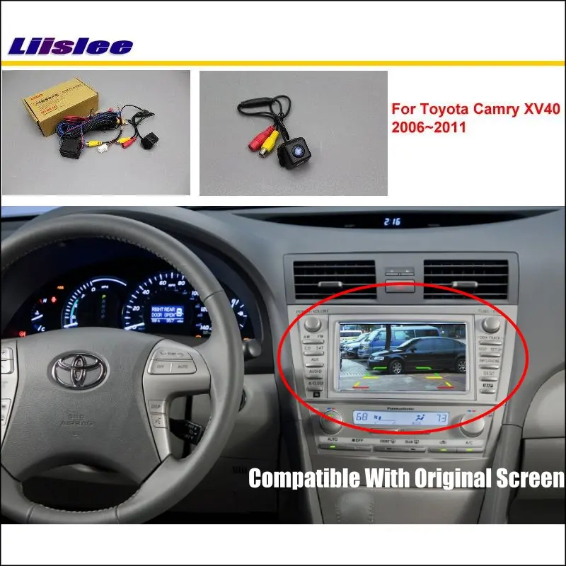 Автомобильная задняя камера заднего вида для Toyota Camry XV40 2006 ~ 2011 оригинальный экран